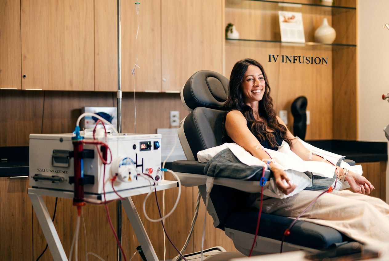 EBOO Therapy equipment in a Next Health clinical setting